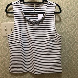 Embellished J Crew Tank
